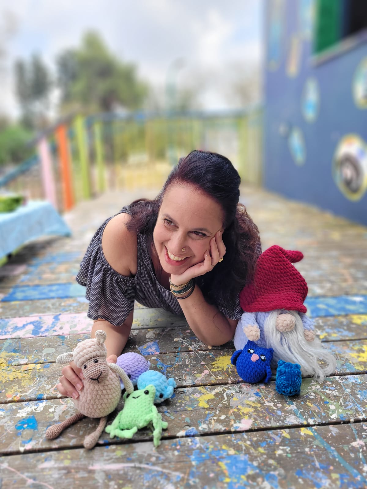 קרושה- סריגה במסרגה אחת